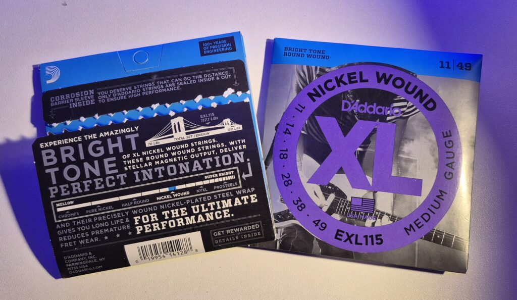 exl115 medium gauge nickel wound
